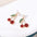 Wholesale alloy fruit Cherry earrings
