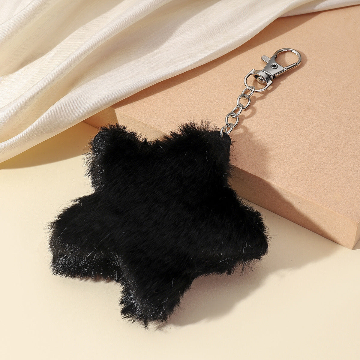 Wholesale Cute Plush Star Keychain