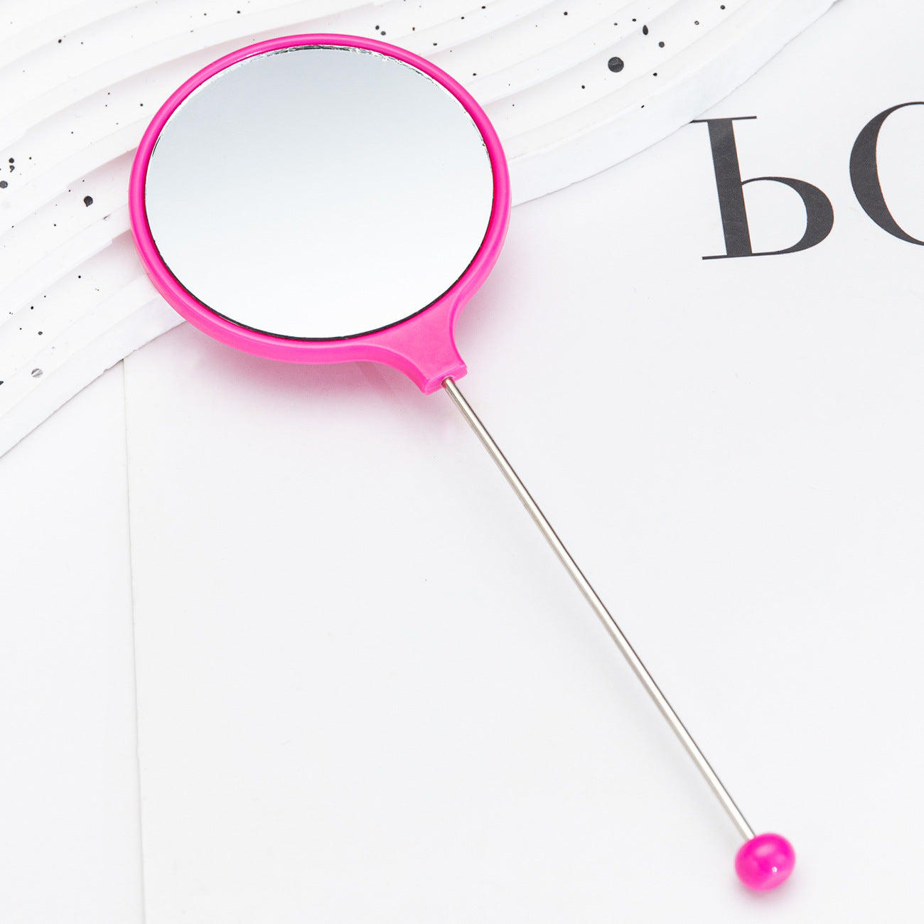 Wholesale Beadable Mini Mirror DIY Beaded Handheld Mirror ACC-MR-HuaH001