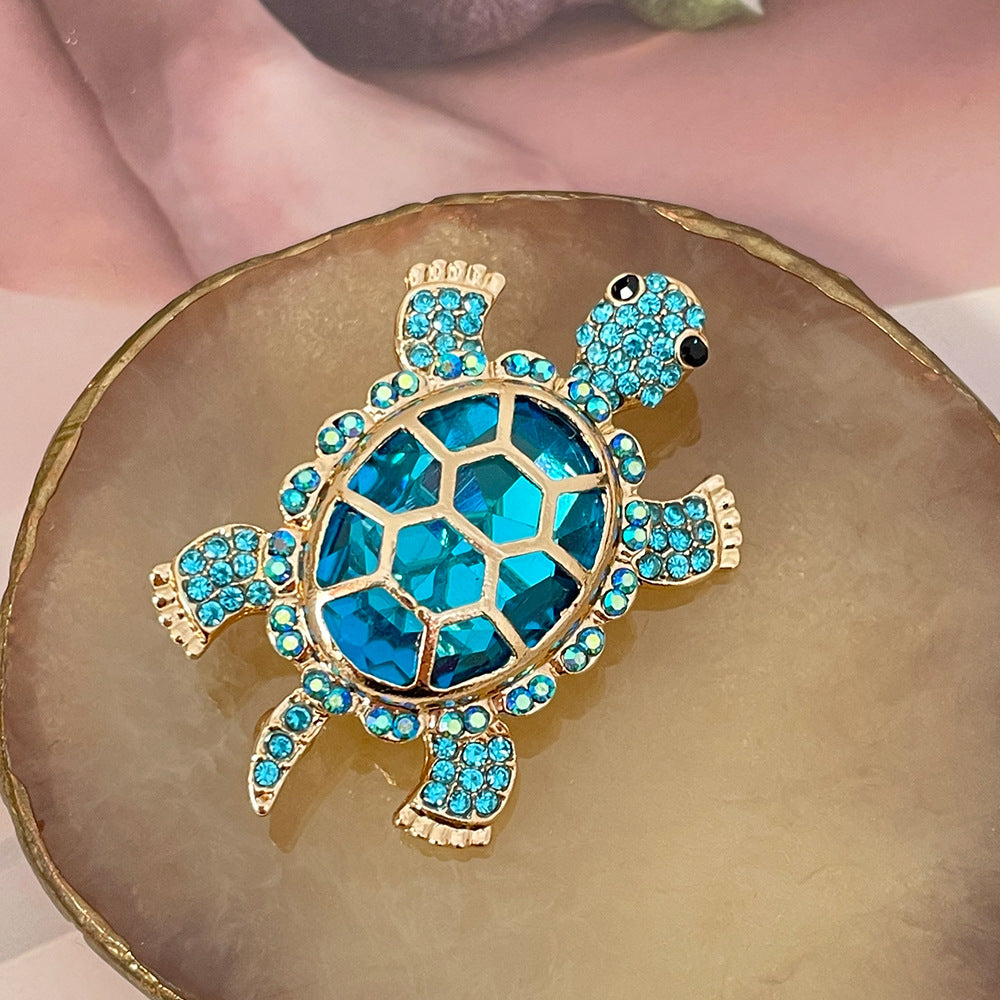 Wholesale Full Diamond Turtle Brooch ACC-BCH-Jicai001