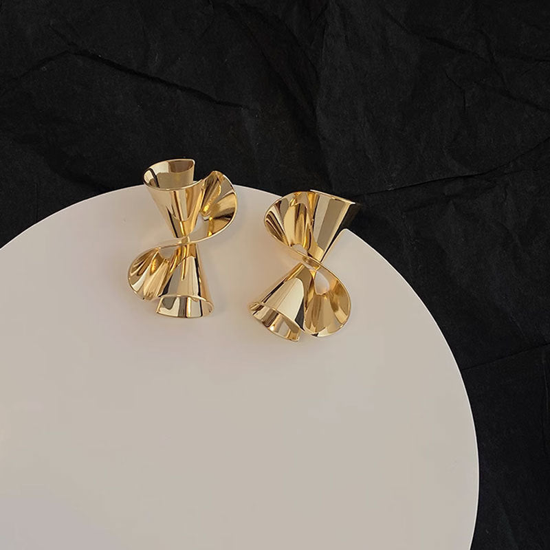 Wholesale S925 silver needle geometric earrings