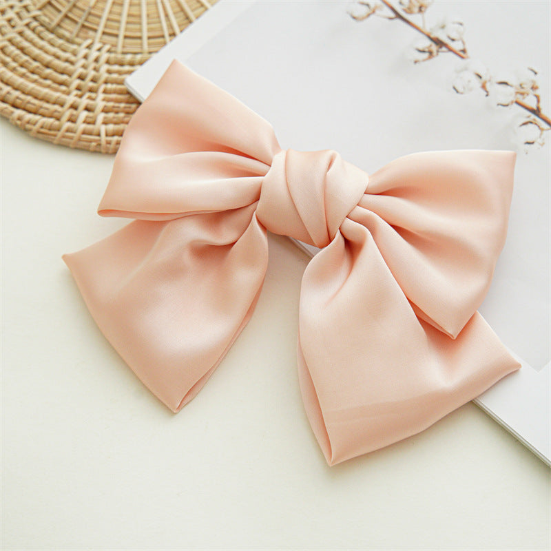 Wholesale Art Bow Hair Clip Satin Hair Accessories Hair Scrunchies ACC-HS-SanTai005