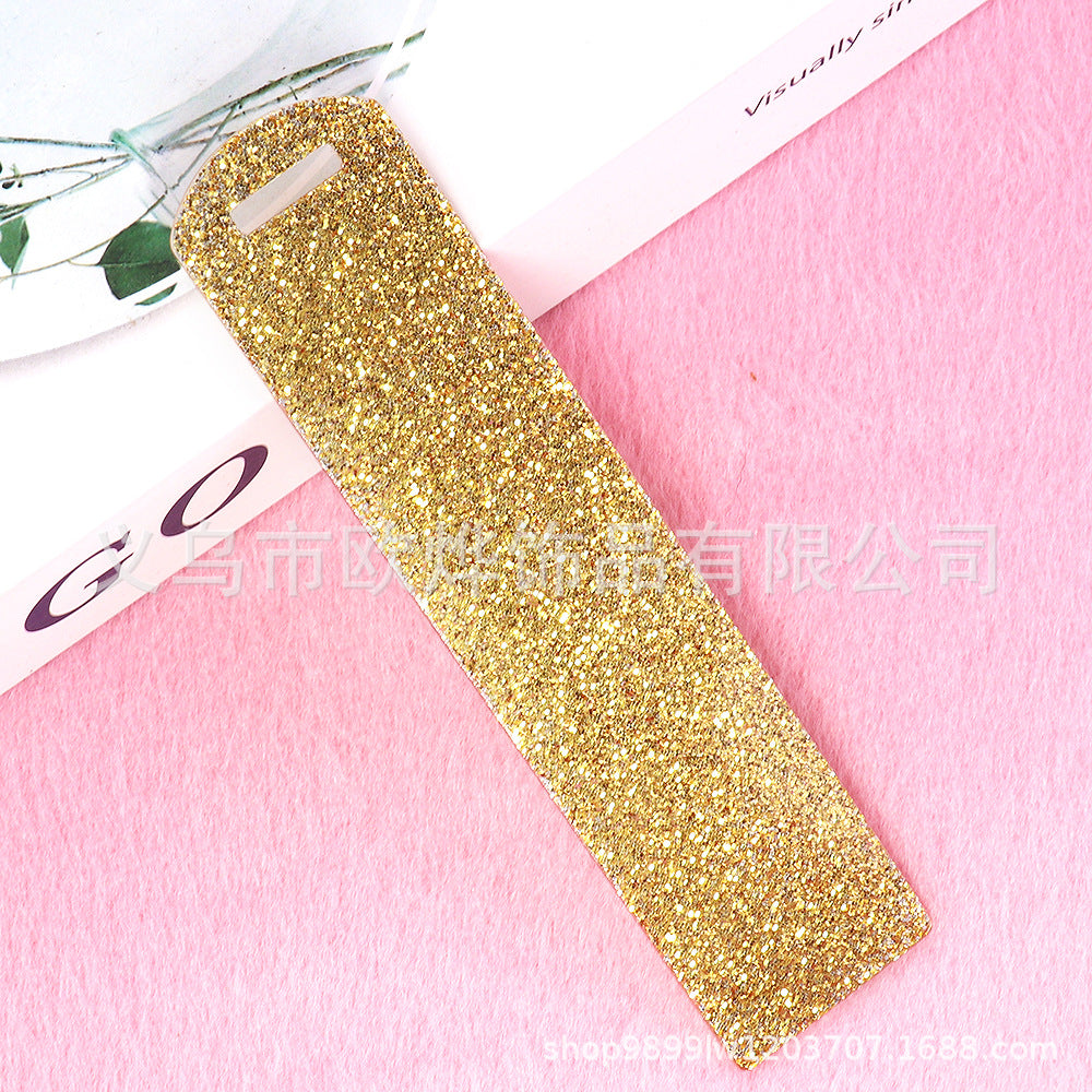 Wholesale 10PCS DIY Glitter Acrylic Bookmarks