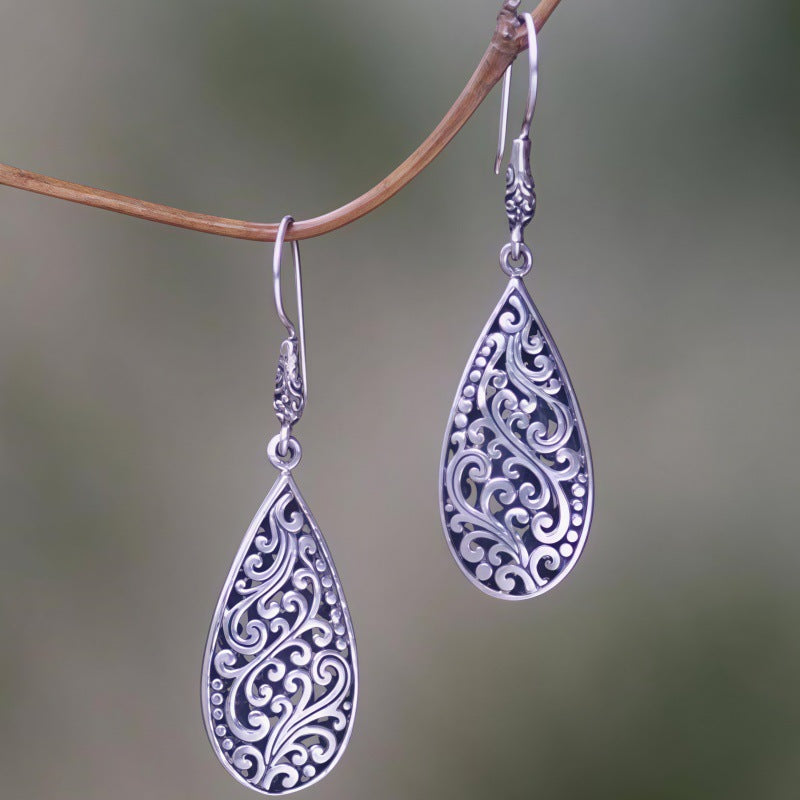 Wholesale Vintage Alloy Drop Earrings Bohemian Chic Geometric Design Fashion Accessory For Gift And Resale