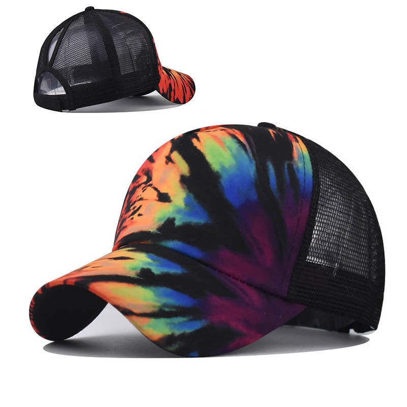 Wholesale Women S Multicolor Ponytail Baseball Cap Printed Back Open Design Summer Sun Hat For Everyday Wear