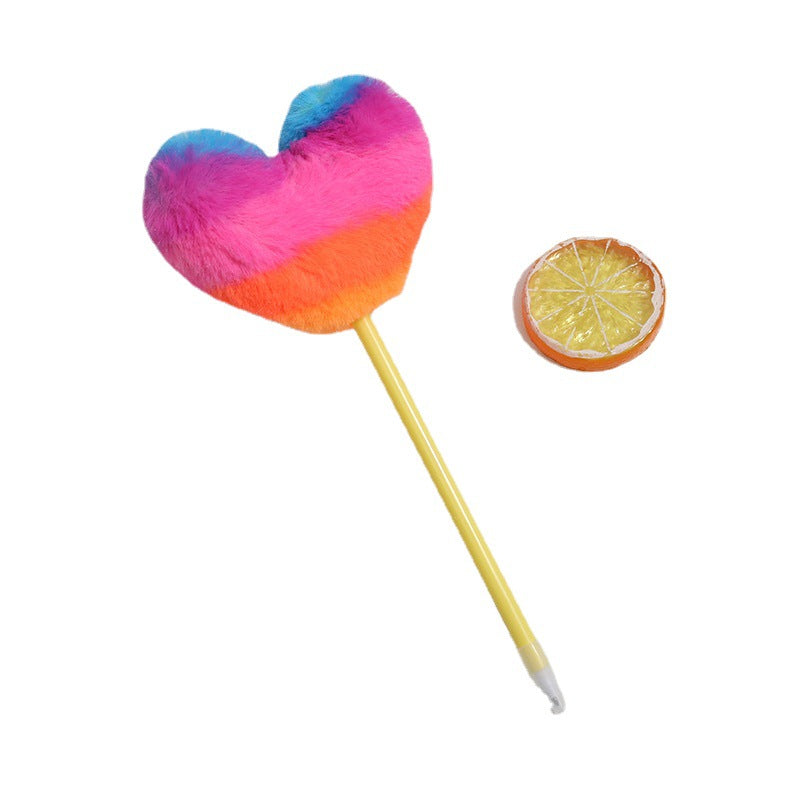 Wholesale Creative love plush ballpoint pen
