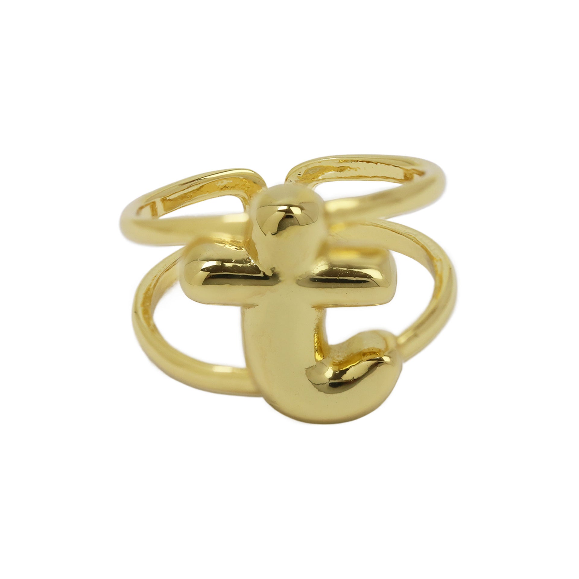 Wholesale  26 A-Z English Letter Open Luxury Women's Rings