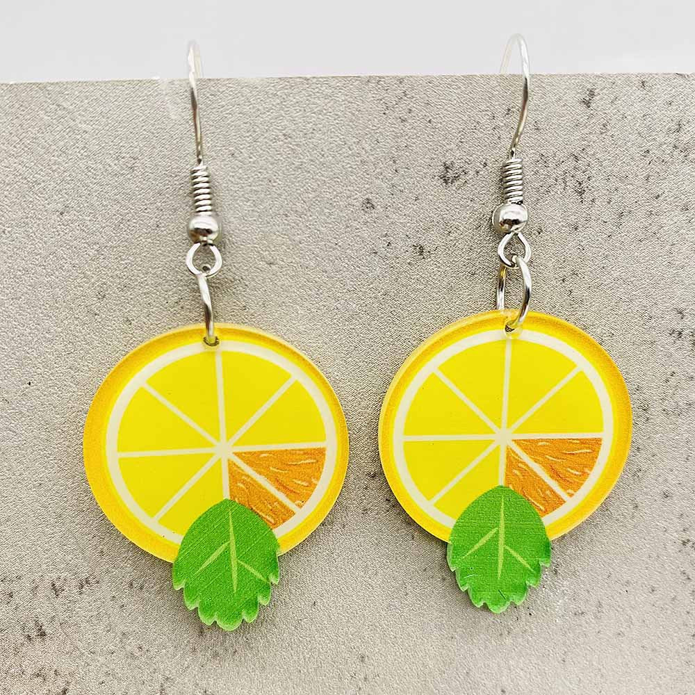 Wholesale  fun fruit acrylic earrings