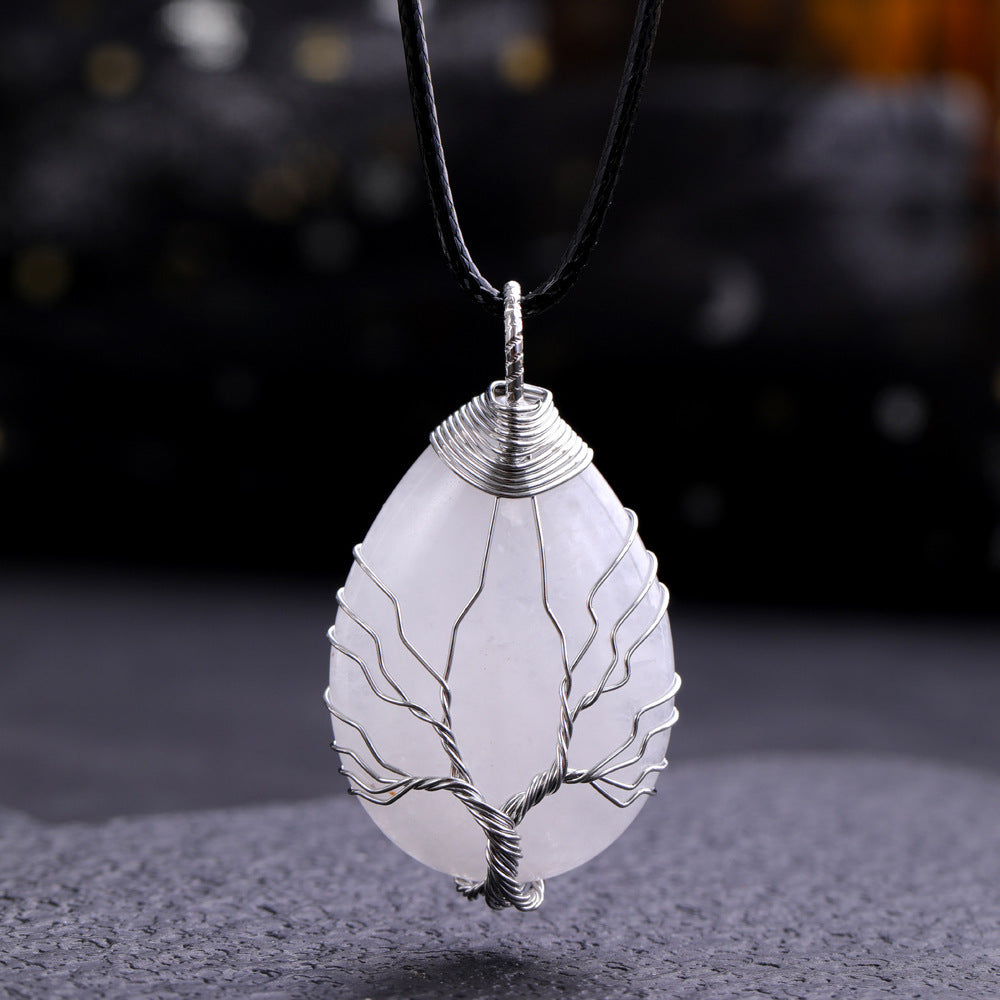 Wholesale Drop Shaped Tree of Life Handmade Wire Wrapped Metal Keychain ACC-KC-YuChan001