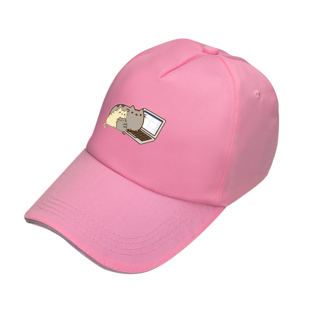 Wholesale three color peaked cap cute baseball cap