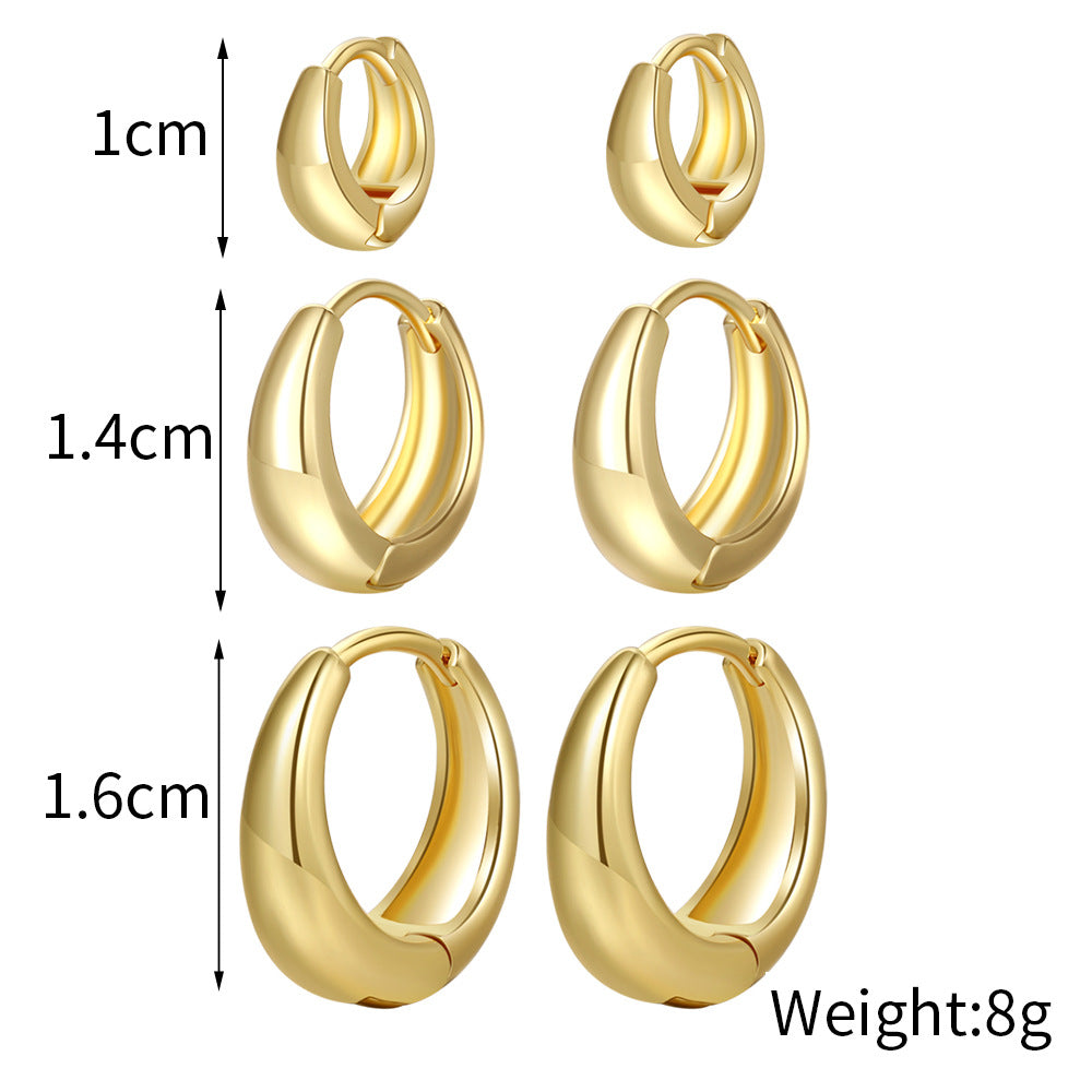 Wholesale round multi-piece earrings