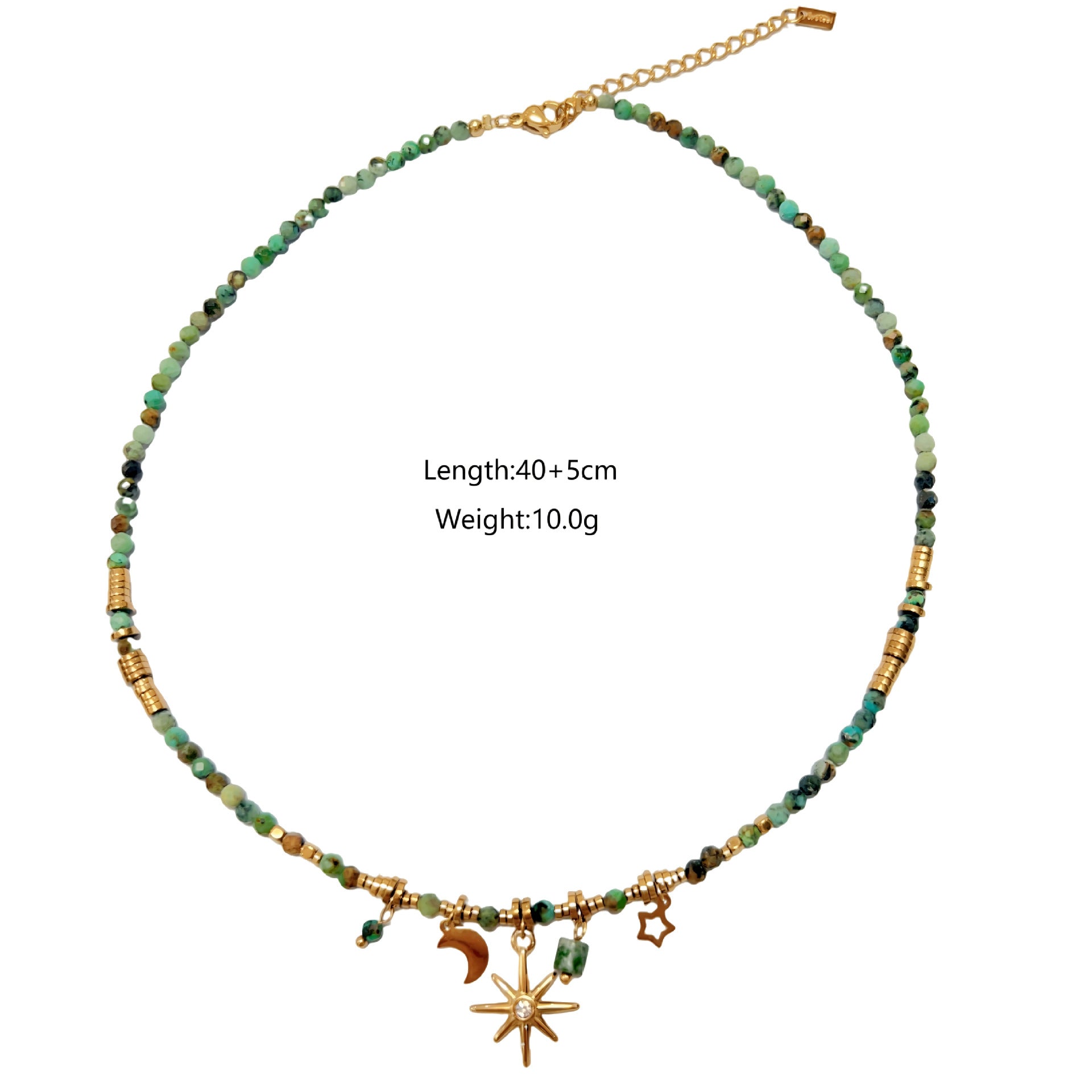 Wholesale  natural stone necklace shell mans star pendant stainless steel shell necklace