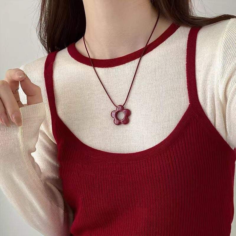 Wholesale  Flower Pendant Necklace