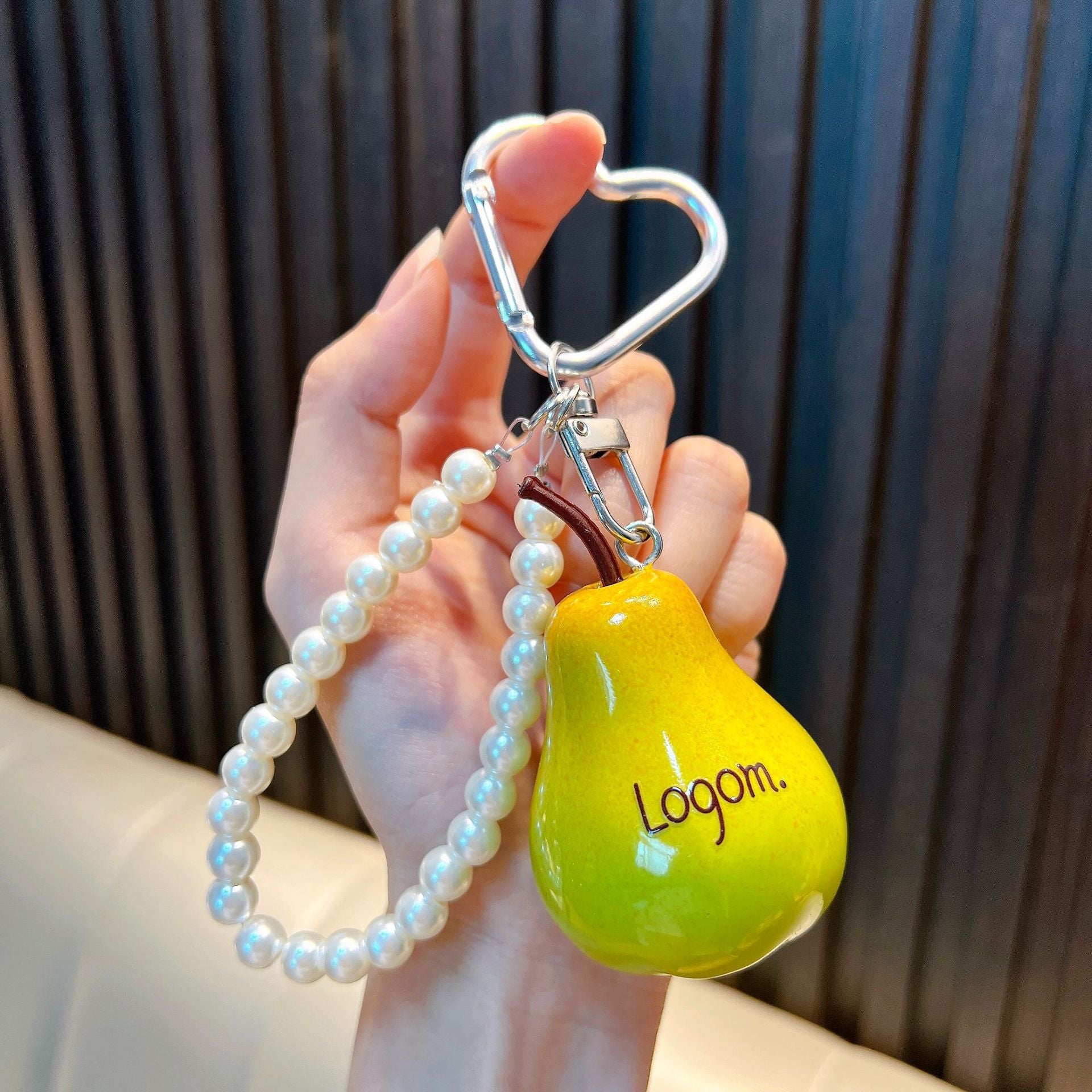 Wholesale Trendy Resin Bead Keychain Keyring Charm for Car Key Bag Decor