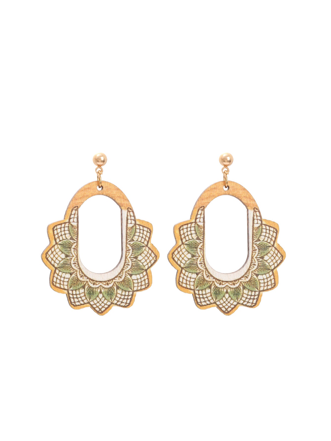 Wholesale Bohemian retro national style geometric earrings fashion personality earrings