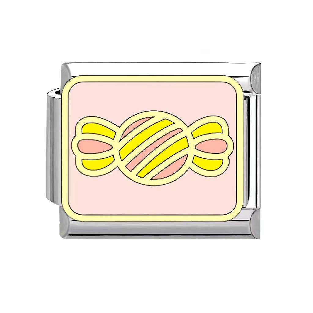 Wholesale Italian Charm Bracelet 9mm DIY Splicing heart Creative Stainless Steel Composable Bracelet