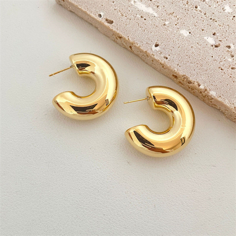 Wholesale Vintage Alloy C-shaped Drop Earrings Hoop Earrings ACC-ES-Yuchen006