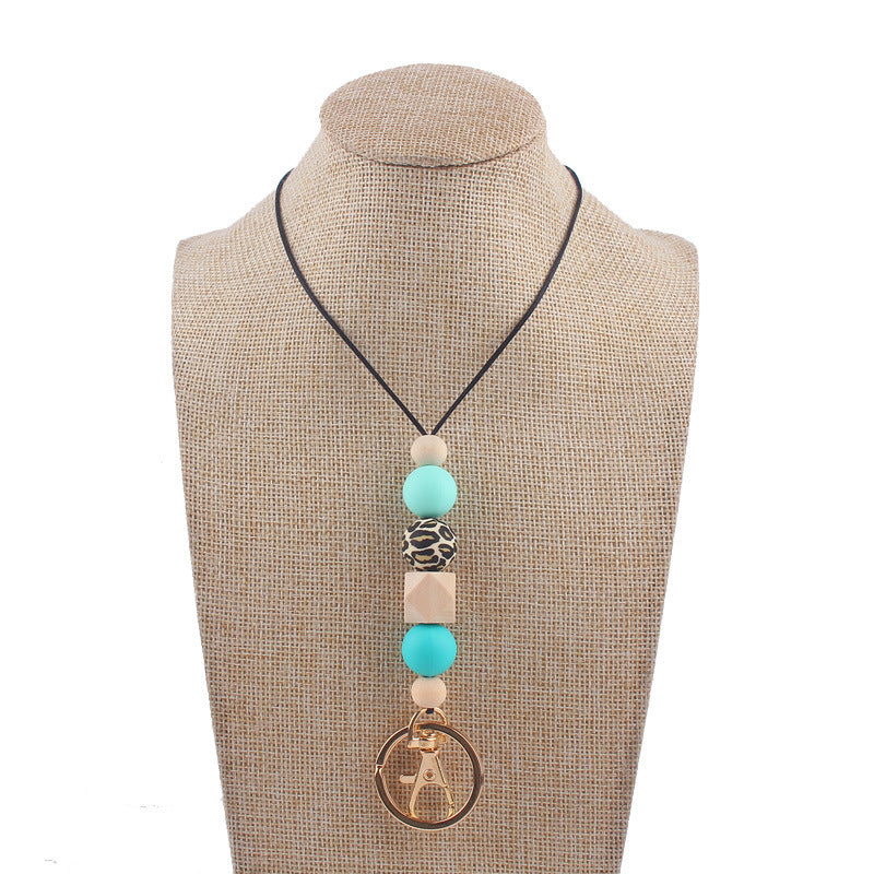 Wholesale Cartoon Mushroom Silicone Bead Necklace Pendant Keychain ACC-KC-GuangTian021