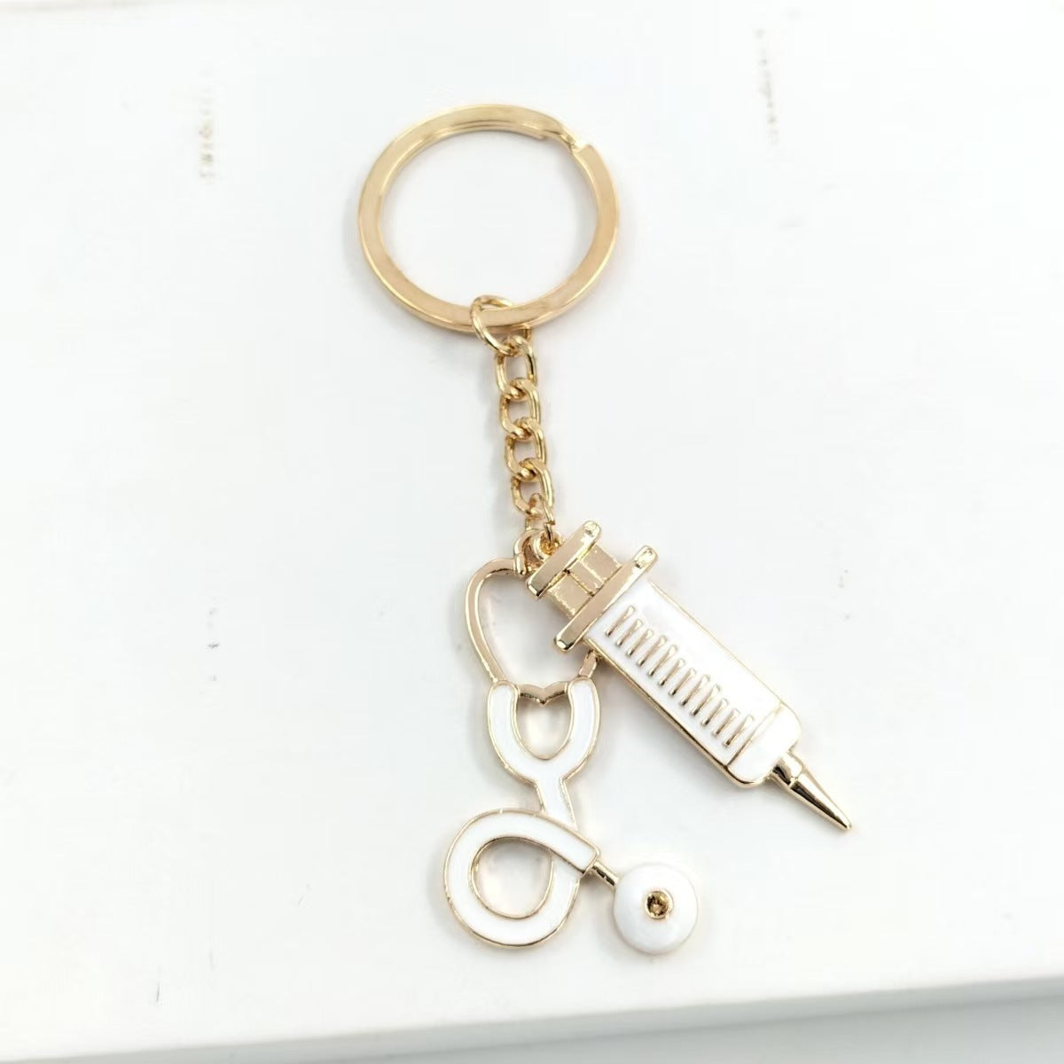 Wholesale Mask Keychain Syringe Syringe Stethoscope Keychain