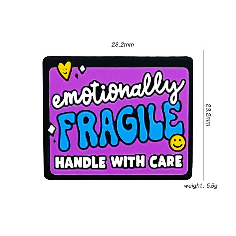 Wholesale 10pcs Cartoon English Phrases Focal Beads DIY Bead Accessories ACC-BDS-WDX137