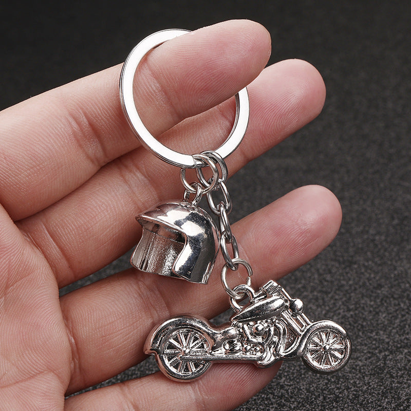 Wholesale Harley motorcycle helmet metal keychain