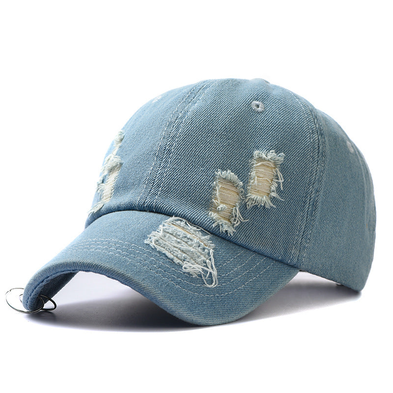 Wholesale All-match Ripped Baseball Cap Vintage Sun Hat