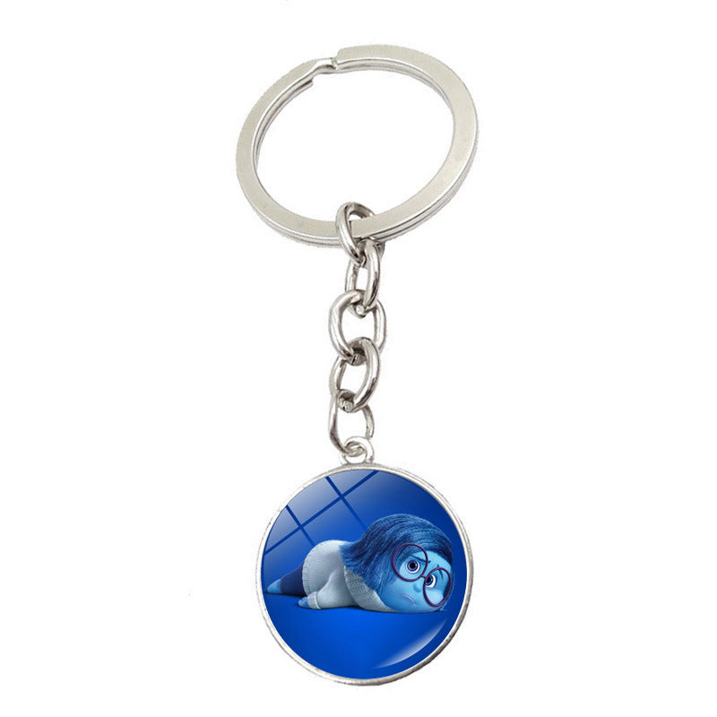 Wholesale Cartoon Zinc Alloy Glass Keychains ACCVIP-KC-JiaYun001
