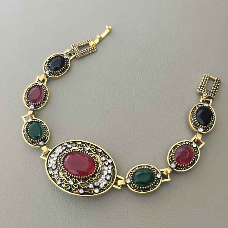 Wholesale Retro Bohemian Style Antique Gold Bracelet - Fashion Jewelry Accessory for Women Gift