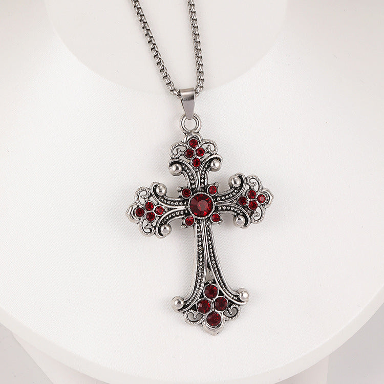 Wholesale Titanium Steel  Cross Necklace  Hip-Hop All-Match Pendant Necklaces