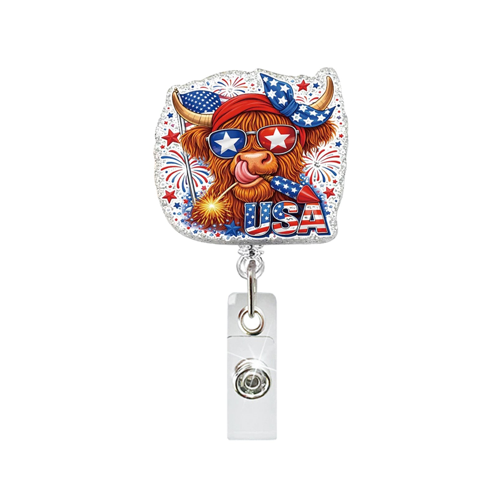 Wholesale Patriotic Eagle Retractable Badge Holder - Chic Office Decor Fashion Accessory for Resale