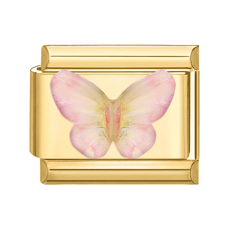 Wholesale Italian Charm Bracelet 9mm DIY Splicing Cute Creative Stainless Steel Composable Bracelet