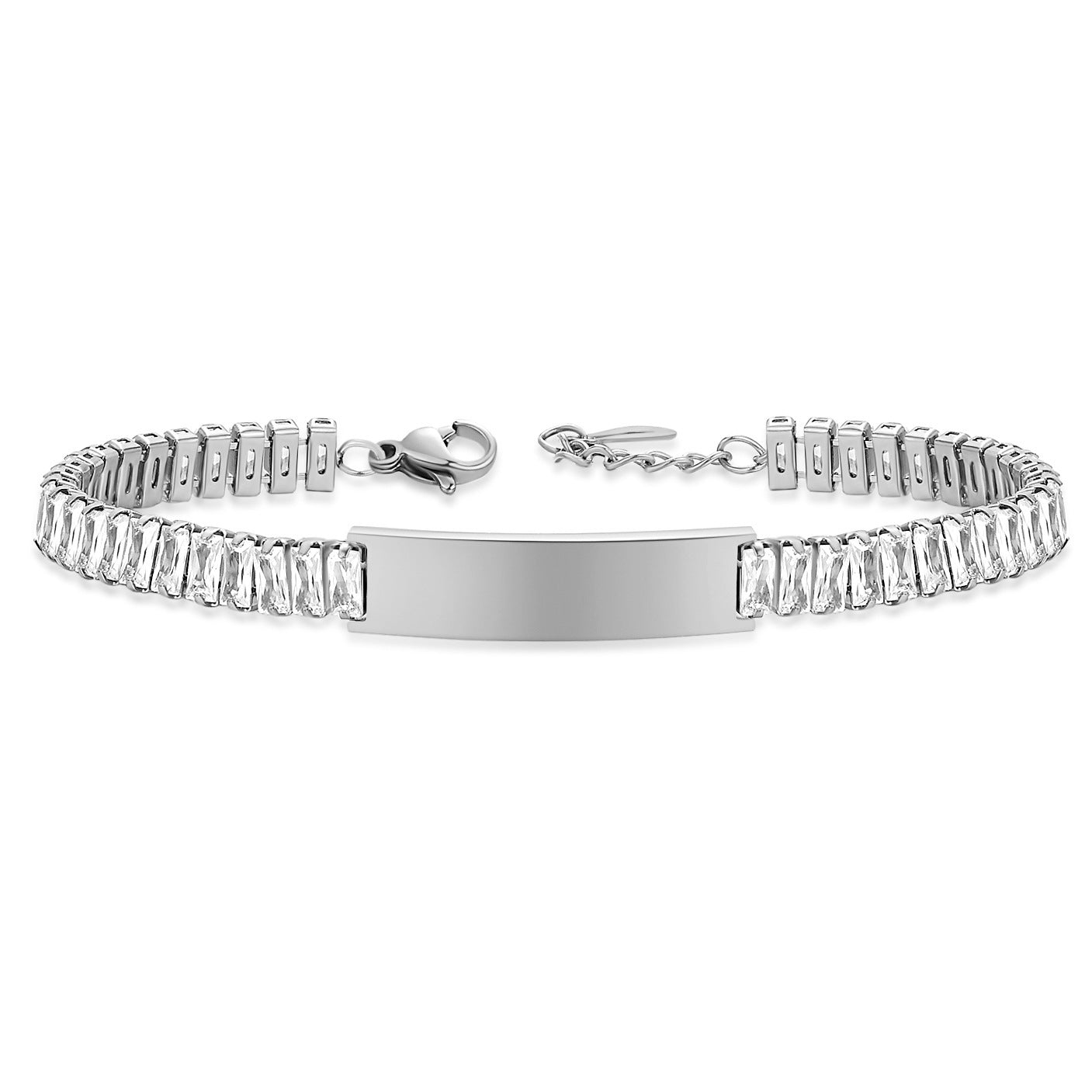 Wholesale titanium steel with diamond  bracelet