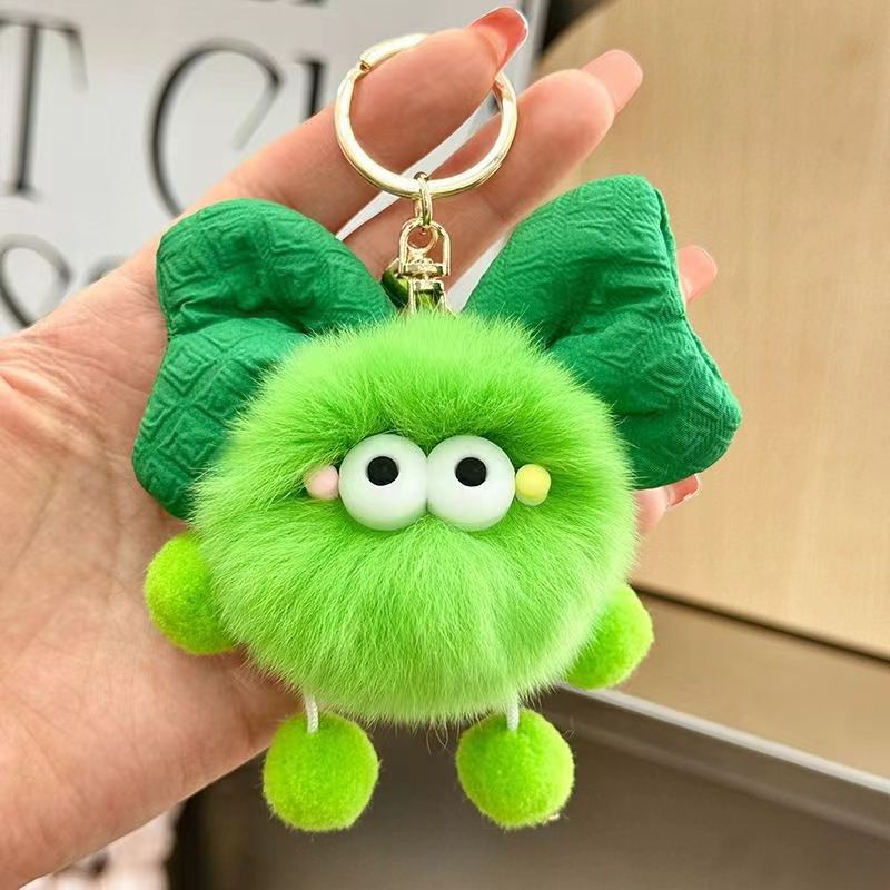 Wholesale Plush Bow Briquette Keychains ACC-KC-ChenChen005