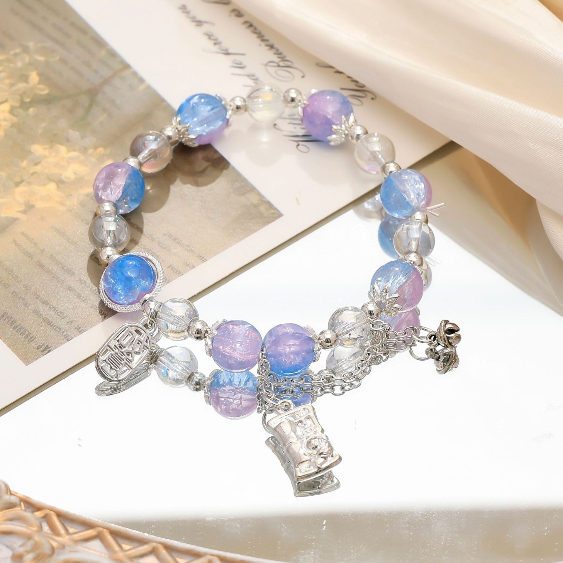 Wholesale Gradient Starry Sky Bamboo Bracelet