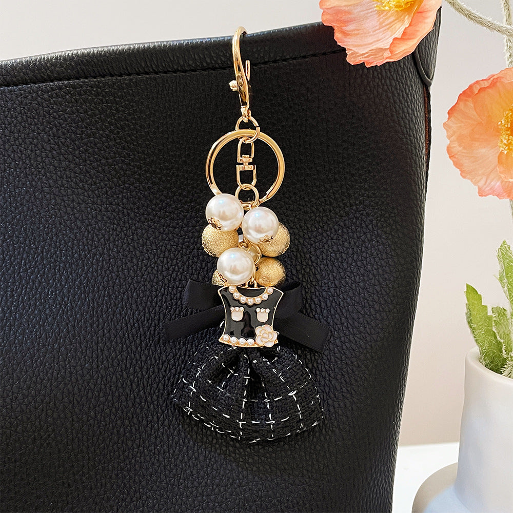 Wholesale Handmade Dress Pearl Metal Keychain ACC-KC-CH058