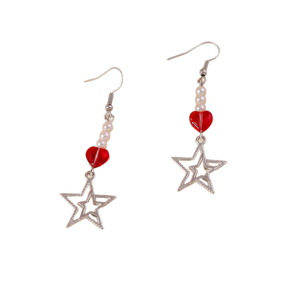 Wholesale Star Heart Pentagram Earrings