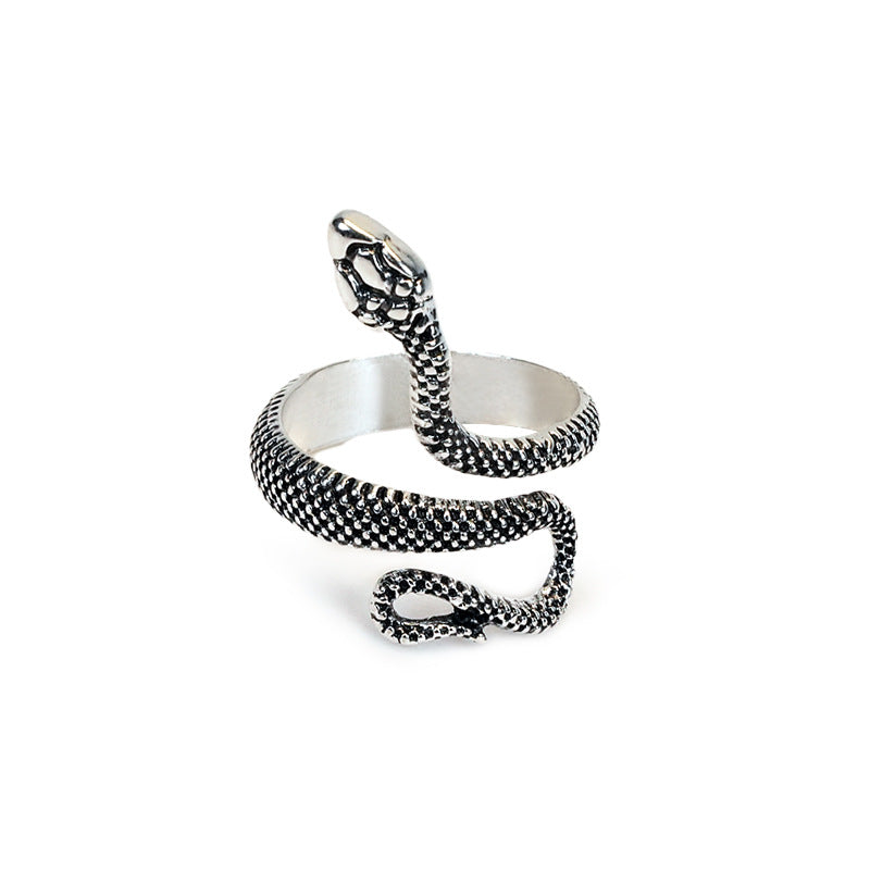 Wholesale Retro Gothic Snake Ring,  Trendy Fashion Accessory for Everyday Wear or Gift