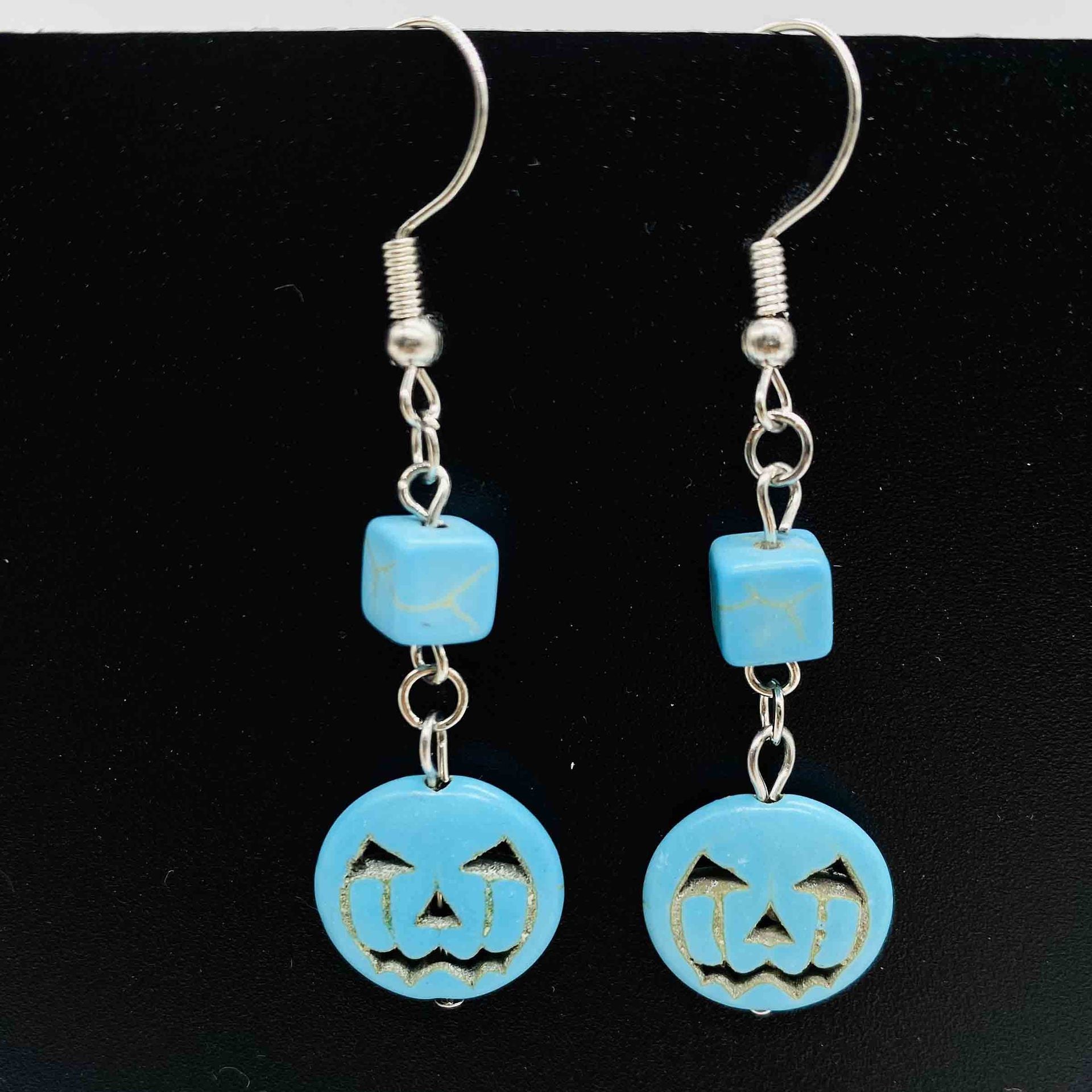 Wholesale Bohemian Style Turquoise Love Earrings