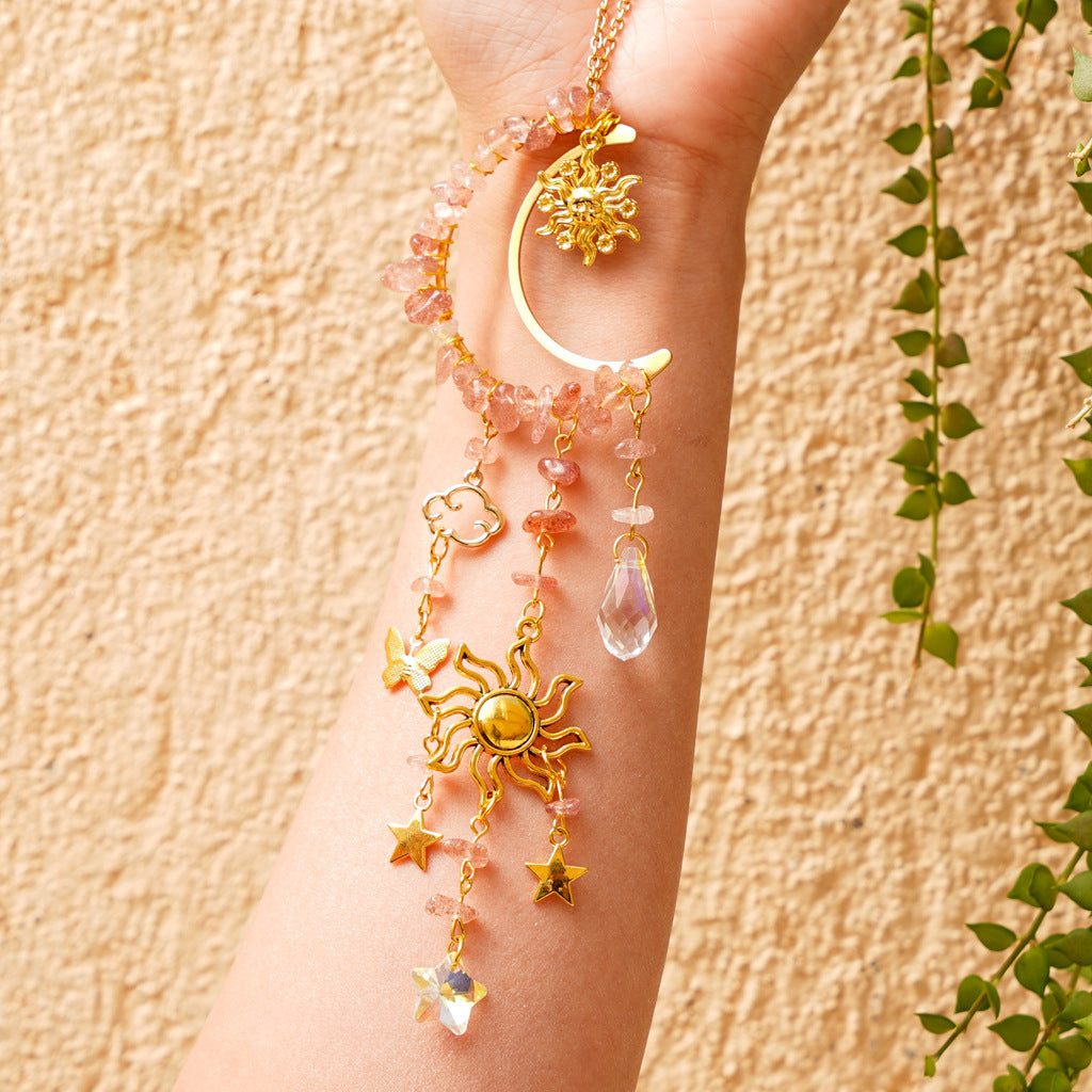 Wholesale Natural Crystal Gravel Sun Catcher Wind Chime ACC-WS-RongGuan002