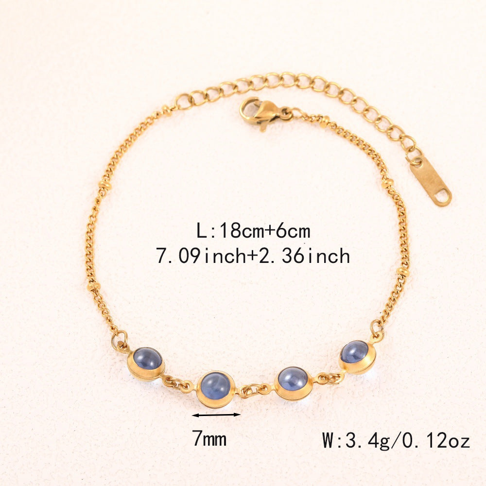 Wholesale Stainless steel zircon bracelet