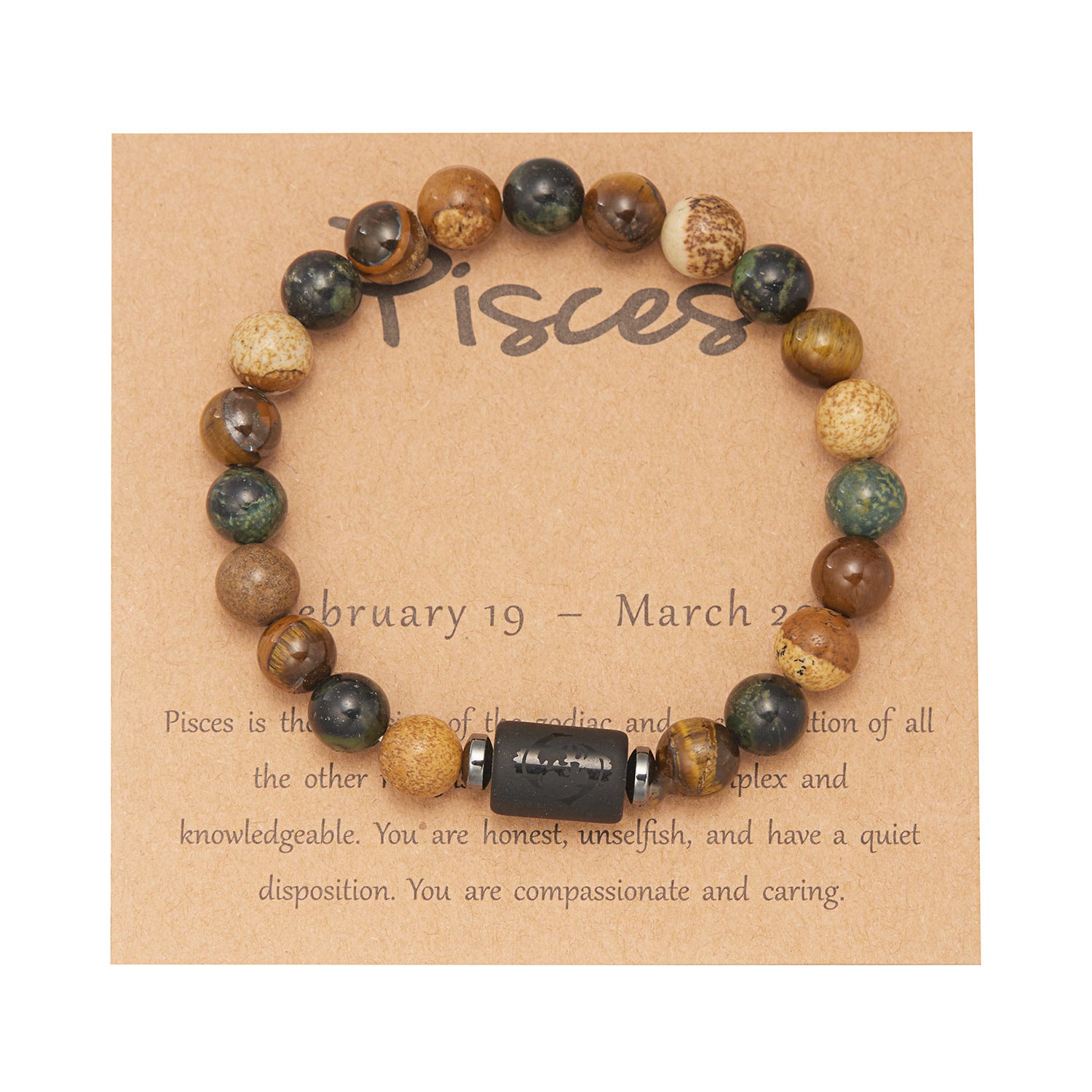 Großhandel Naturstein zwölf Konstellation Perlenarmband