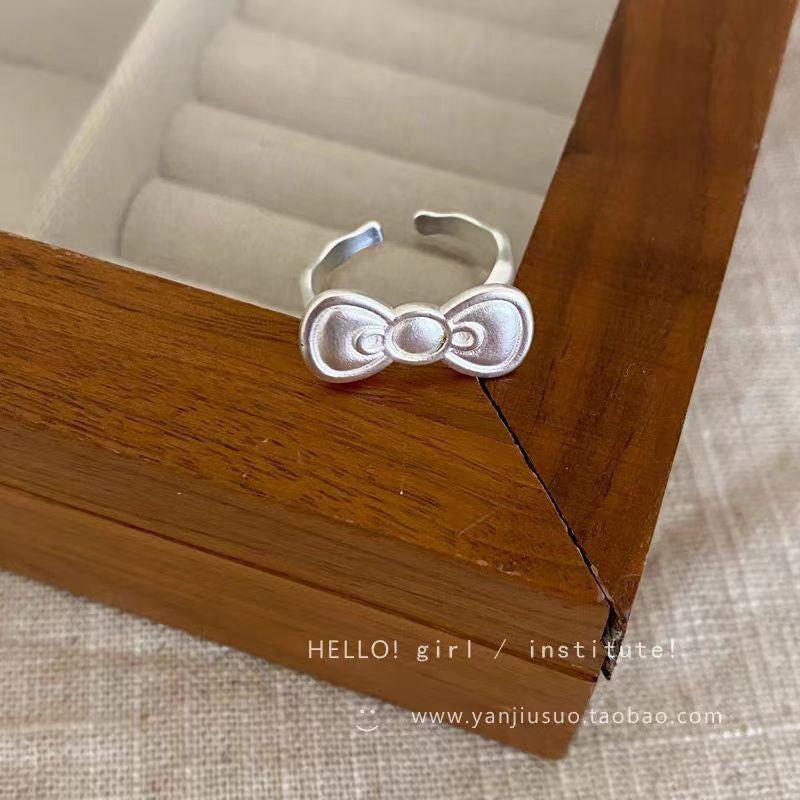 Wholesale Red  Cute Bow Love  Alloy Ring