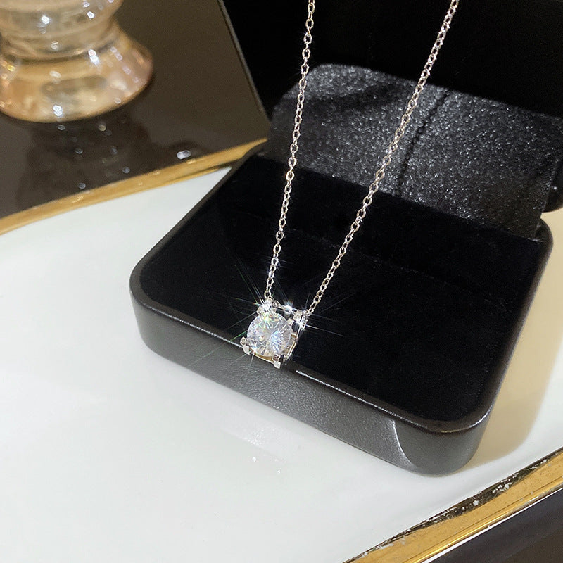 Wholesale Pearl Butterfly Pendant Clavicle Chain Ornament Titanium Steel Necklace ACC-NE-Sengw004