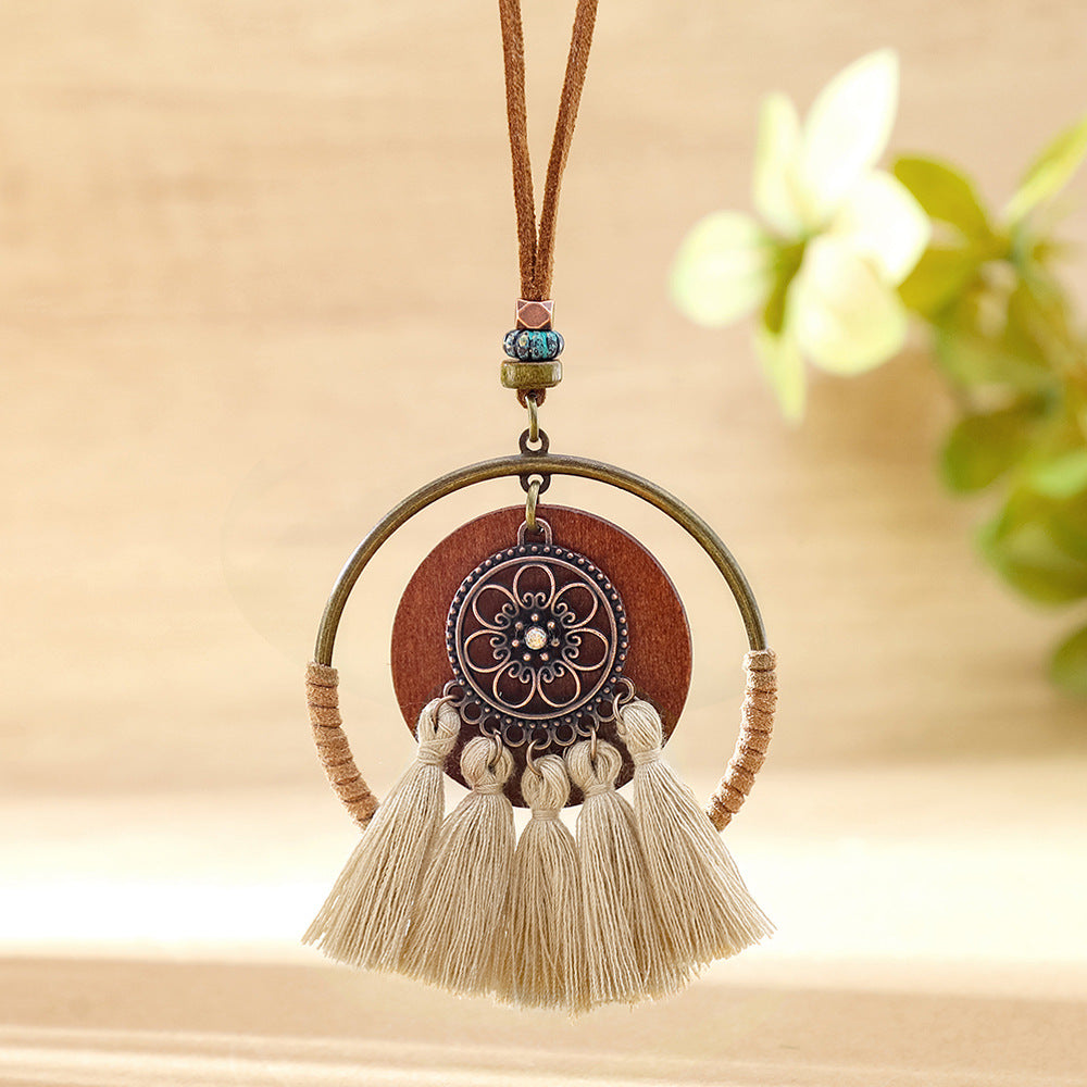 Wholesale Vintage Ethnic Style Pendant Necklace OceanInspired Fashion Accessory