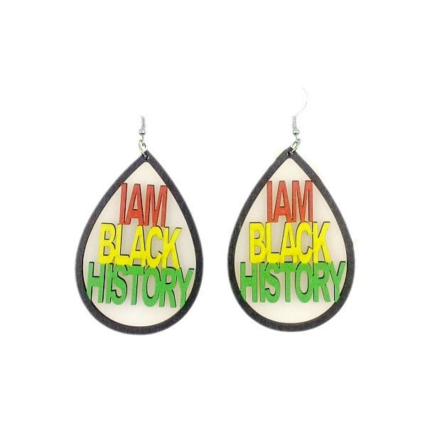 Wholesale Wood Color Printed Multicolor Earrings ACC-ES-Yinx003