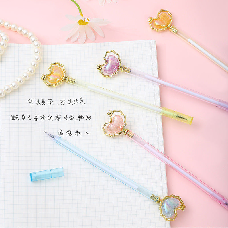 Wholesale Creative  love beads gel pen cute high-looking shape gift pen signature pen