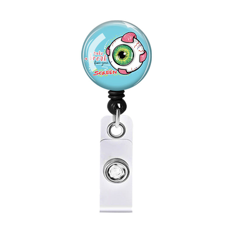 Wholesale Fashion Cartoon Organ Retractable Badge Holder ABS 650mm - Gift or Everyday Use