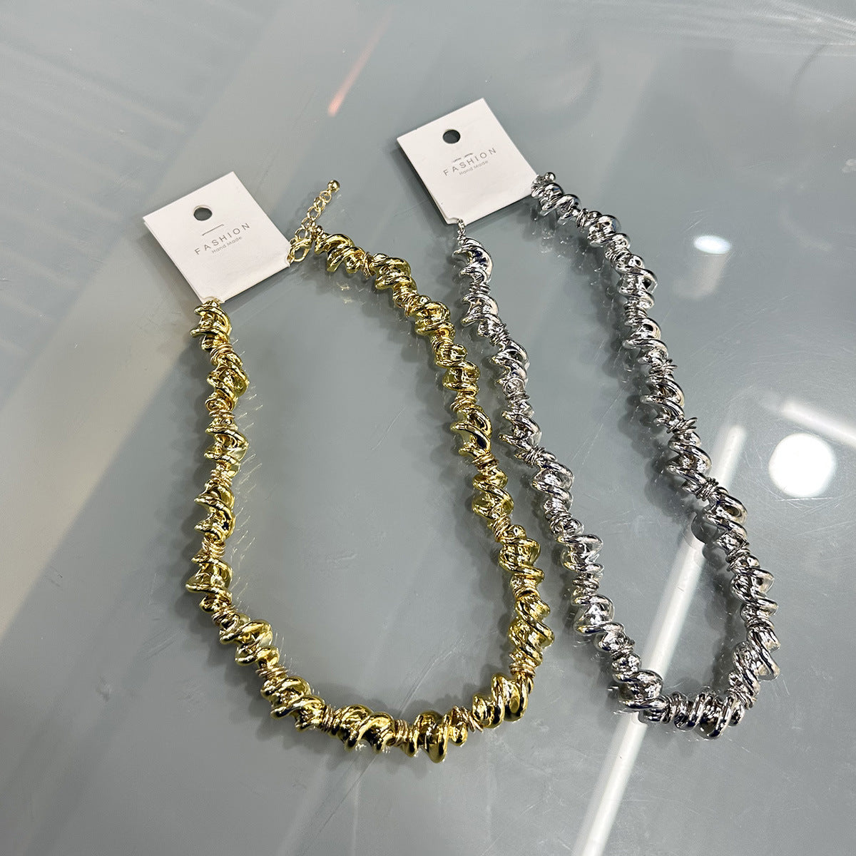 Wholesale  Irregular Necklace Light Luxury Fashion Personality Elegant Clavicle Chain