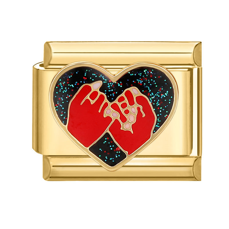 Wholesale Italian Charm Bracelet 9mm DIY Splicing Creative Pattern Stainless Steel Composable Bracelet