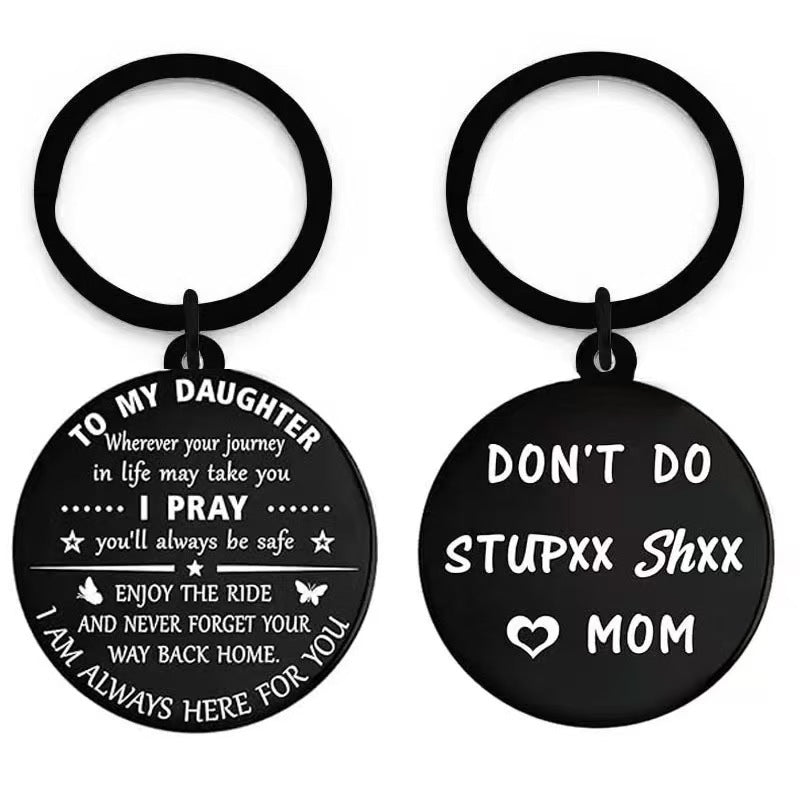 Wholesale Titanium Steel  Engraving Keychain